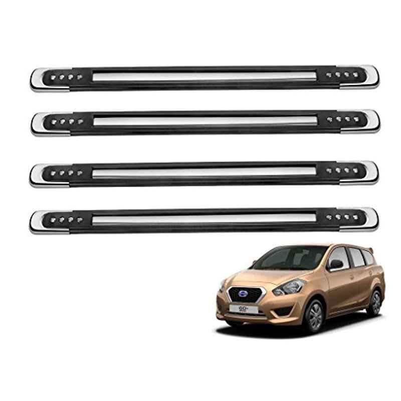 Kozdiko 4 Pcs Designer Black Bumper Protector Set for Datsun Go+, Koz-27286