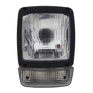 Uno Minda Hard Coated Lens Headlight with Clear Lens Indicator for JCB 4Dx, HL-5668AM