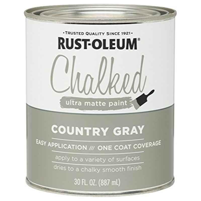Rust-Oleum Chalked 30 Oz Grey 285141 Ultra Matt Spray Paint