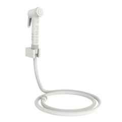 RN White.4 Health Faucet Set with Hose Pipe & Wall Holder for Toilet Cleaning