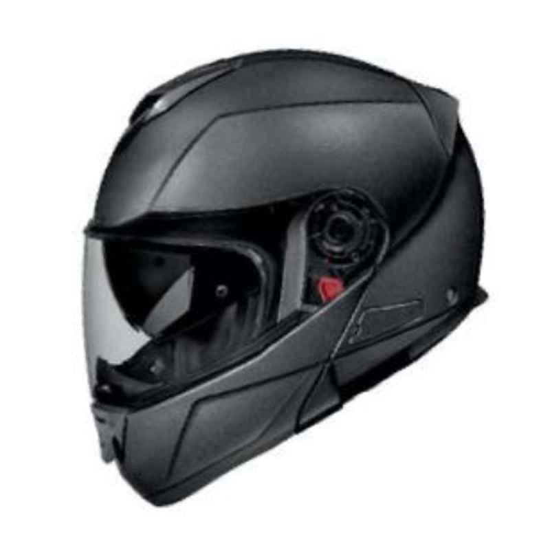 SMK Gullwing Unicolour Anthracite Grey Full Face Motorbike Helmet, GLDA600, Size: Small