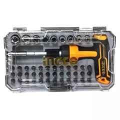 Ingco HKSDB0478 CrV Yellow Screwdriver Set