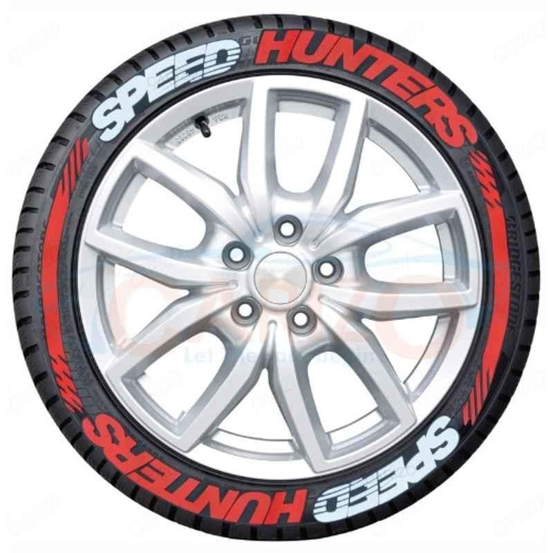 Carizo 32 Pcs Rubber Speed Hunter Design 3D Tyre Sticker Kit