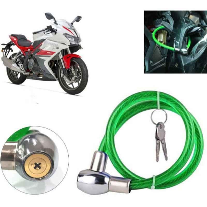 Auto Pearl PVC & Plastic Green Heavy Duty Cable Lock for 302R, 013