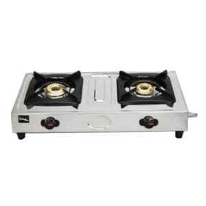 Sigri-Wala Surya Prime Cook 2 Burner Mini Stainless Steel Manual Gas Stove