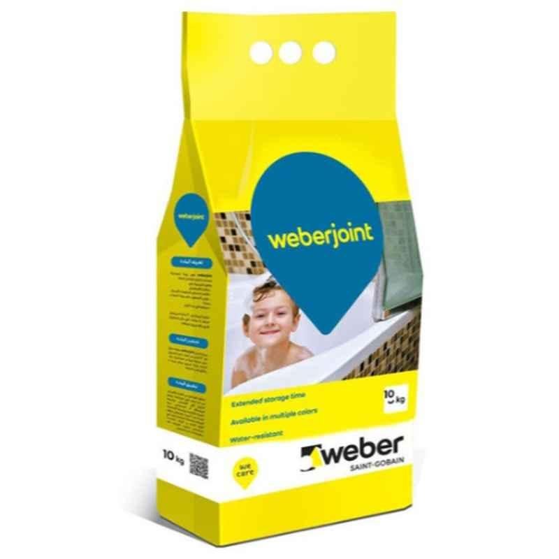 Weber 10kg Weberjoint 120 Cement-Based Pre-Mixed Non-Shrink Grout, WEBJNT120IVORY5