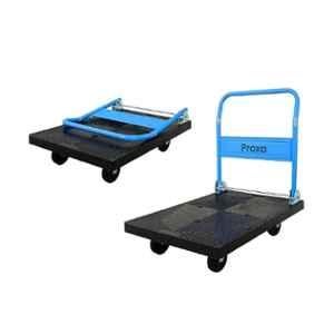 Proxa 300kg Polypropylene Blue & Black Platform Truck with Easy Foldable Handle, PXA-PPC300