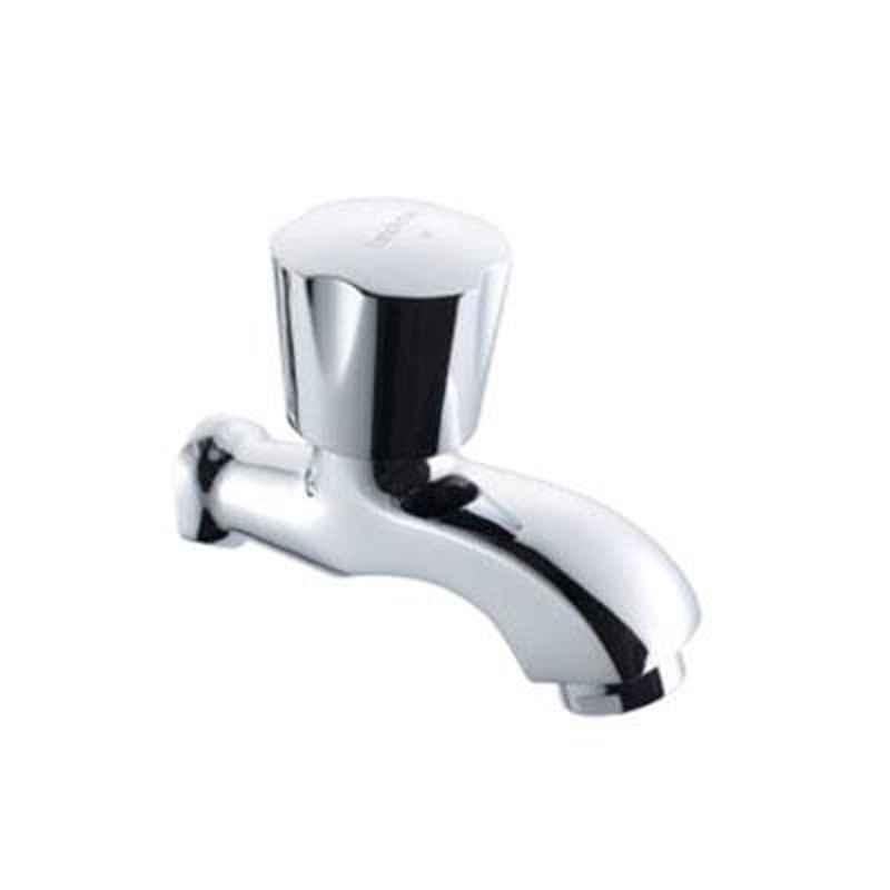 Hindware Contessa Neo Stainless Steel Chrome Bib Cock without Wall Flange, F730003CP