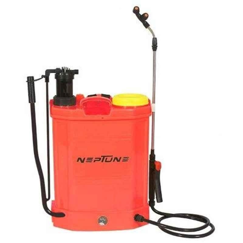 Neptune 16L 12V 2-in-1 Hand Cum Battery Operated Knapsack Red Garden Sprayer, BS-25