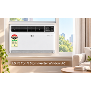 LG 1.5 Ton 5 Star Inverter Window AC, Q18WUZA.ASLG
