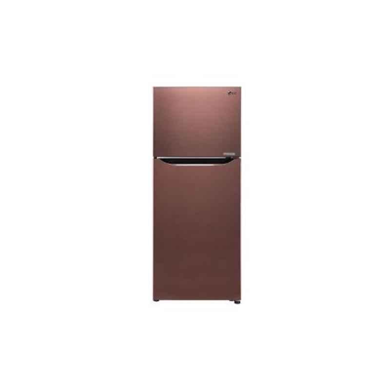 LG 260L 4 Star Amber Steel Frost Free Smart Inverter Refrigerator, GL-C292SASX