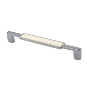 RAB 96mm Zinc White Chrome Finish Drawer Pull Handle, 301 (Pack of 3)
