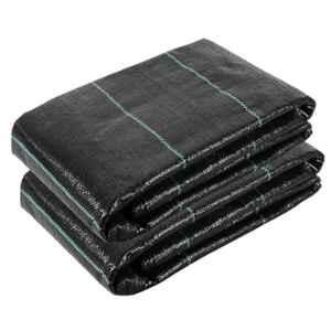 Singhal Premium 2x30m 110 GSM Polypropylene Black Sheet Mat for Garden Weed Control Barrier