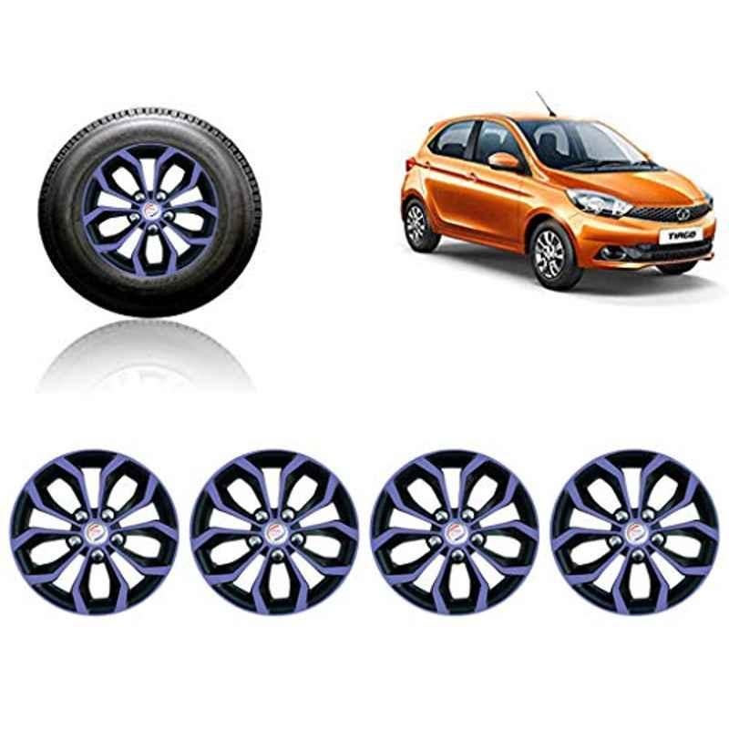 Auto Pearl 4 Pcs 14 inch ABS Violet & Black Car Wheel Cover Set for TATA Tiago
