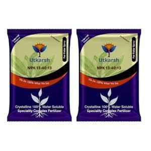 Utkarsh NPK 13 : 40 : 13 900g Crystalline 100% Water Soluble Speciality Complex Fertilizer (Pack of 2)