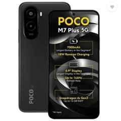 POCO M7 Plus 6.9 inch 7000mAh 4GB RAM/128GB Storage Carbon Black Smartphone
