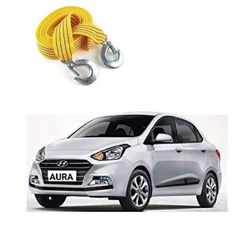 Buy Kozdiko 2 Ton Nylon Yellow Car Towing Rope with Both End Forged Hooks  for Hyundai Aura Online At Price ₹440