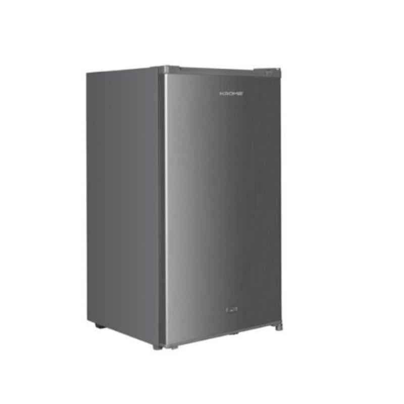 Krome 120 Liter Inox Silver Single Door Refrigerator, KR-RDC120H