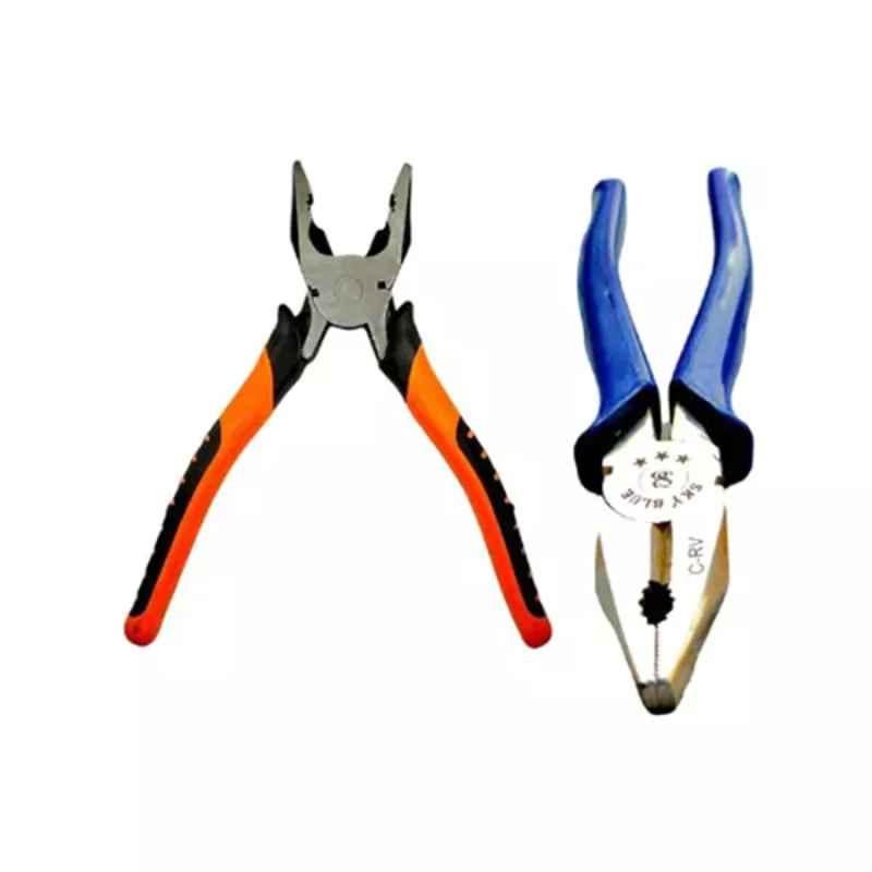 Sky Blue 2 Pcs 7.8 inch Lineman Plier Combo, SBE_PLIER_COMBOS_COMBO_316