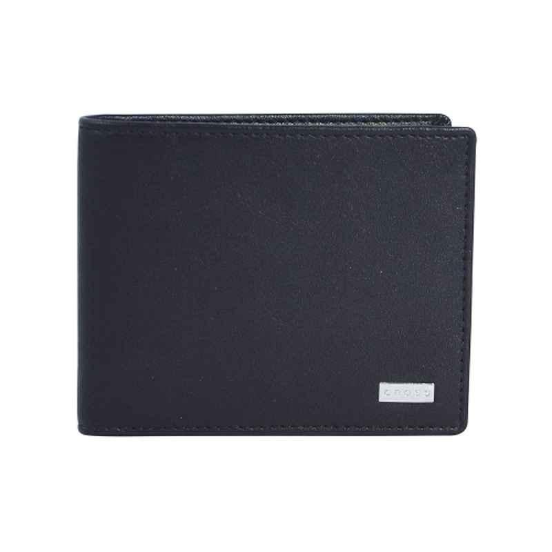 Cross Insignia Men's Black Leather Slim Wallet, AC248121B