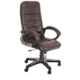 Caddy PU Leatherette Brown Adjustable Office Chair with Back Support, DM 900