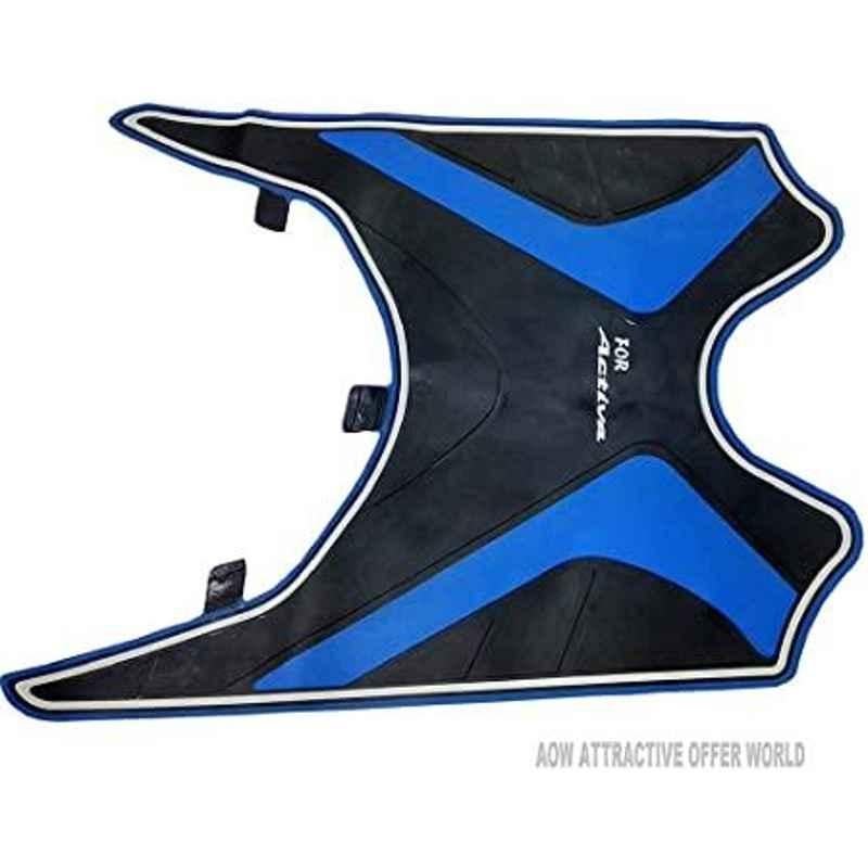 Meenu Arts Tow Wheeler Foot Mat (Blue) Type-1 for Honda Activa 5G