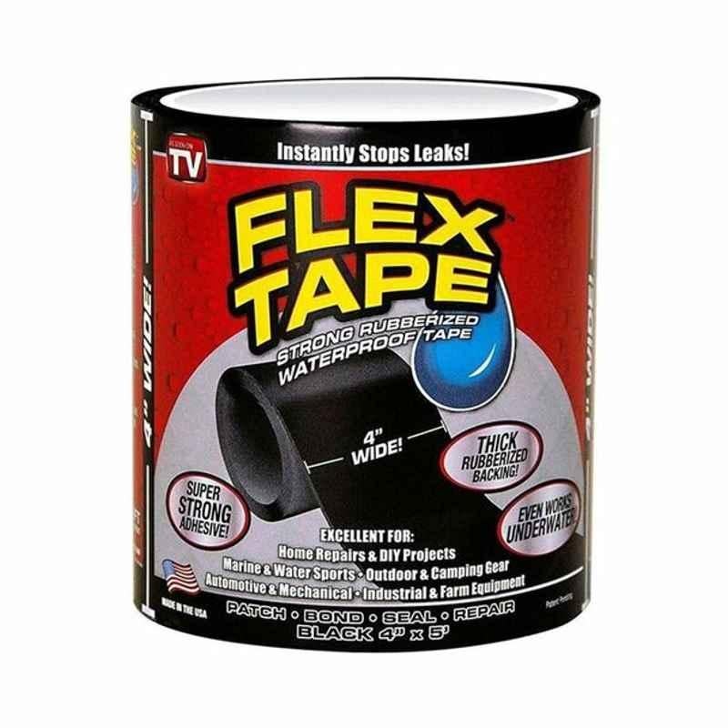 Waterproof Flex Tape, 100 mmxm, Plastic, Black