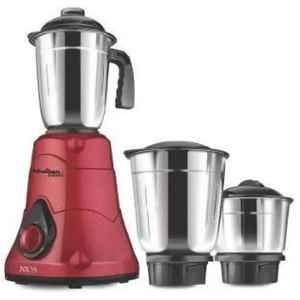 Khaitan Orfin KO 215 NIOS 500W Plastic Red Juicer Mixer Grinder with 3 Jar