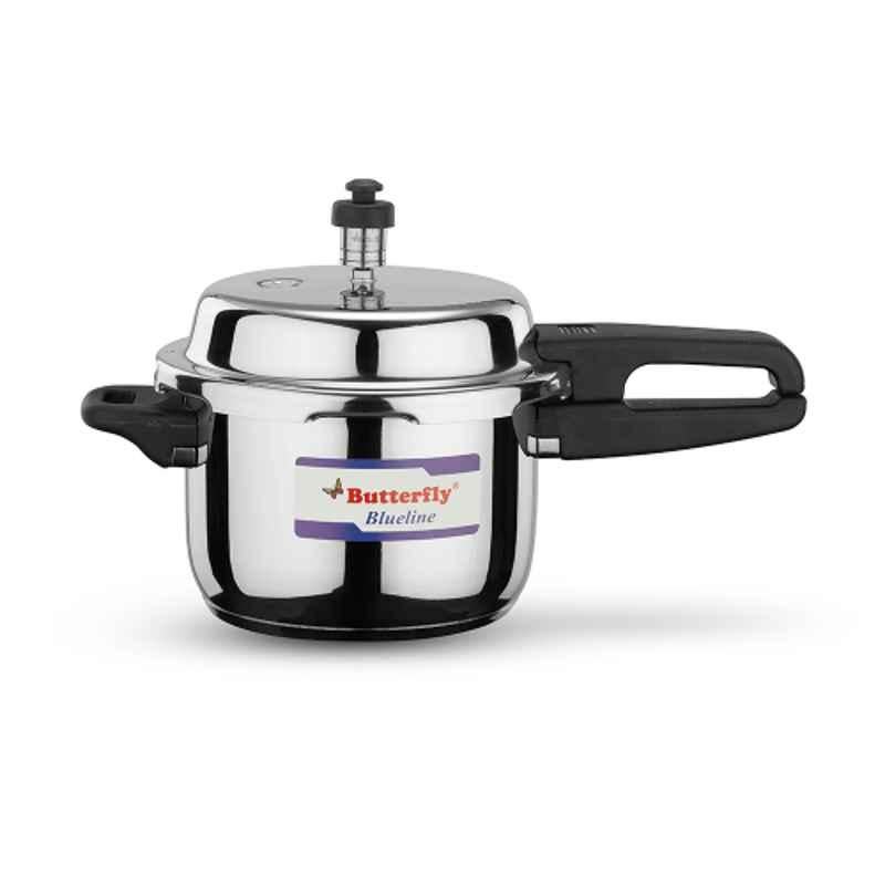 Butterfly Blue Line 5L Stainless Steel Pressure Cooker with Outer Lid