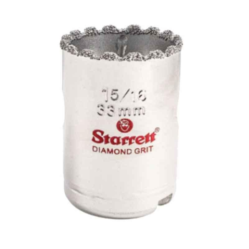 Starrett 33mm Silver Diamond Grit Hole Saw, KD0156-N