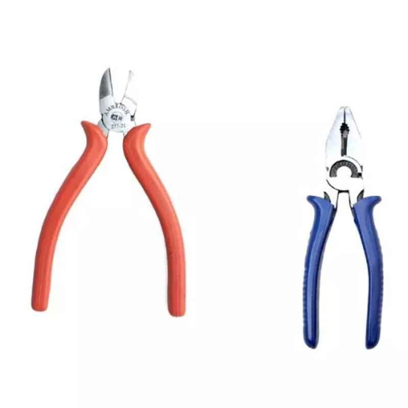 Sky Blue 2 Pcs 7.8 inch Lineman Plier Combo, SBE_PLIER_0337