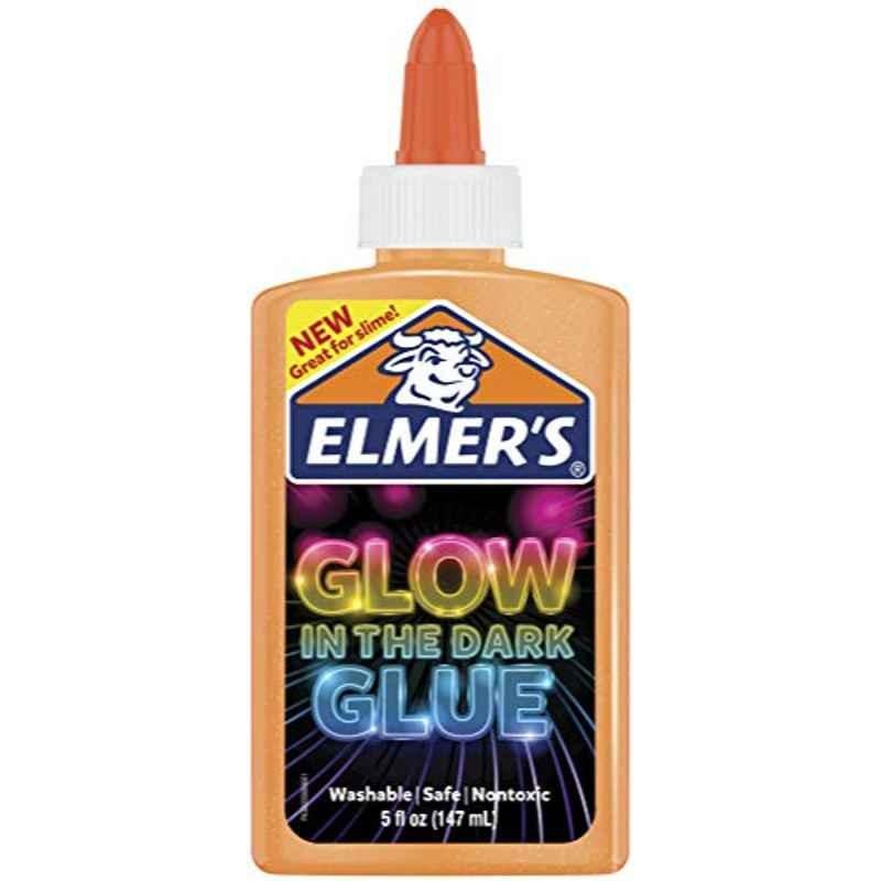 Elmers 147ml Orange Glow In The Dark Liquid Glue