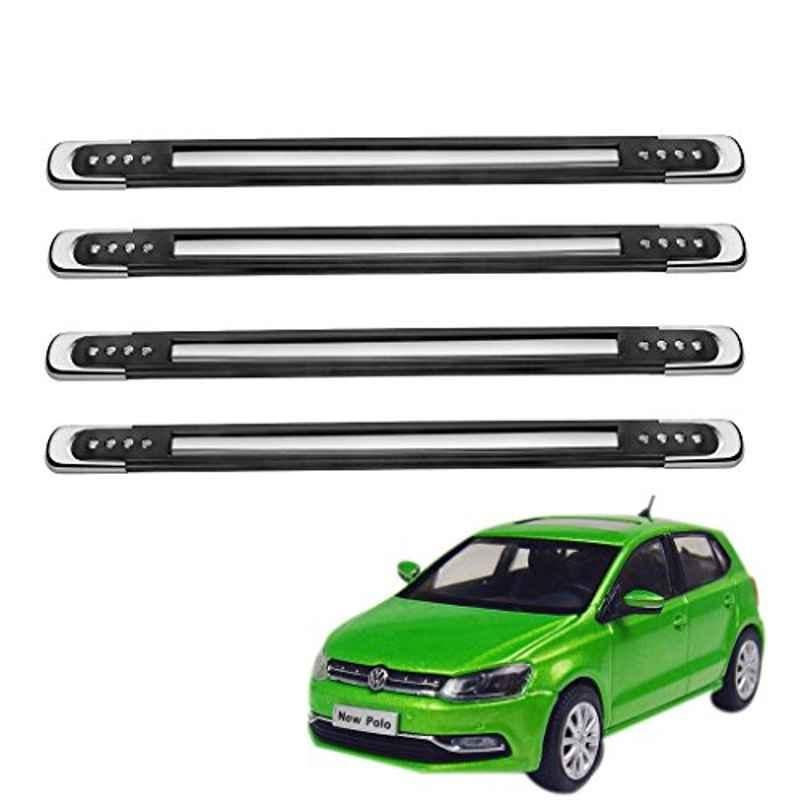 Kozdiko 4 Pcs Designer Black Bumper Protector Set for Volkswagen Polo Exquisite, Koz-26167