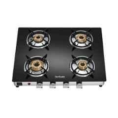 Hindware ARMO Plus GL 4B AI Glass Top Cooktop with 4 Brass Burner & Automatic Ignition, CT 100214