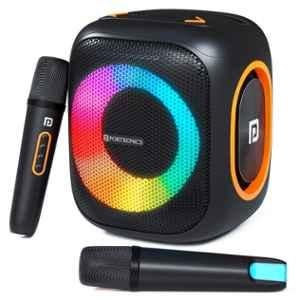Portronics Dash 10 50W Bluetooth v5.3 Black Wireless Party Speaker with Karaoke Mic, POR 2342