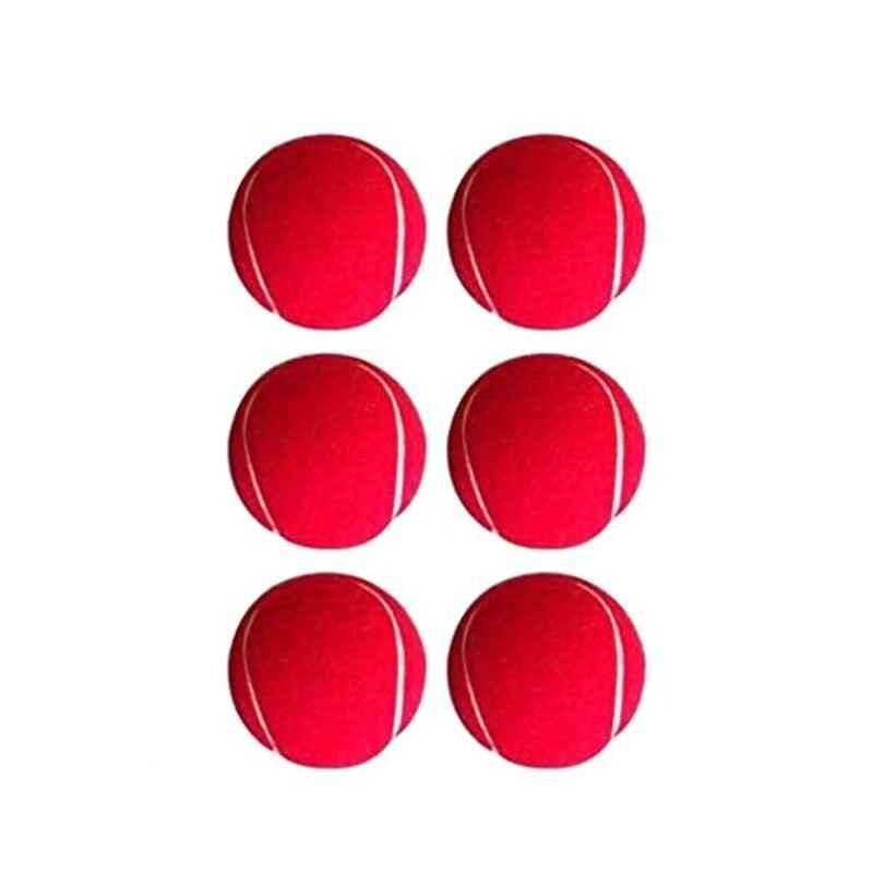 Forgesy Rubber Red Table Tennis Ball (Pack of 6)