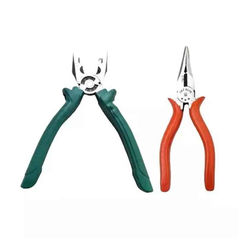 Sky Blue 2 Pcs 7.8 inch Groove Plier Combo, SBE_PLIER_COMBO_MOD_01265