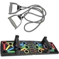 Shopeleven 160kg Plastic Multifunction Foldable Push Up Board with Toning Tube