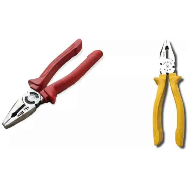 Sky Blue 2 Pcs 7.8 inch Lineman Plier Combo, SBE_PLIER_COMBO_MOD_00365