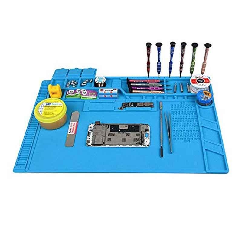 Rubik Silicone Blue Repair Soldering Work Mat, S-170