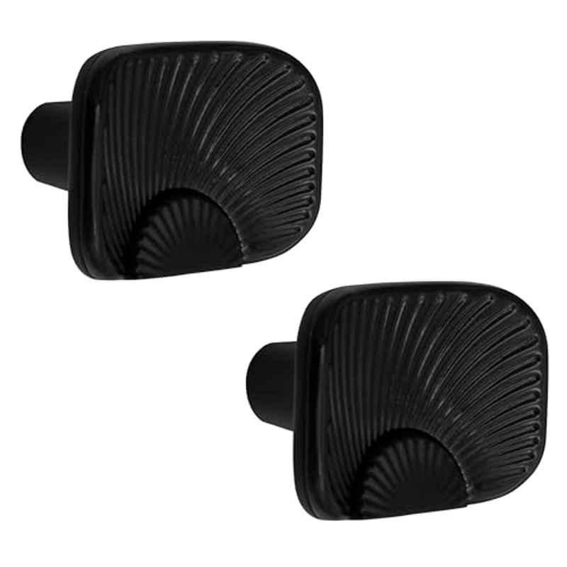 Plantex Knobs for Drawers/Drawer Knobs/Rectangle Knob for Cabinets/Pull-Push Knob for Kitchen/Bedroom/Drawer (Pack of 2) DC-Black & Z-Black