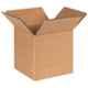 MM WILL CARE 4x4x4 inch Paper Brown Square Corrugated Box, MM006 (Pack of 100)