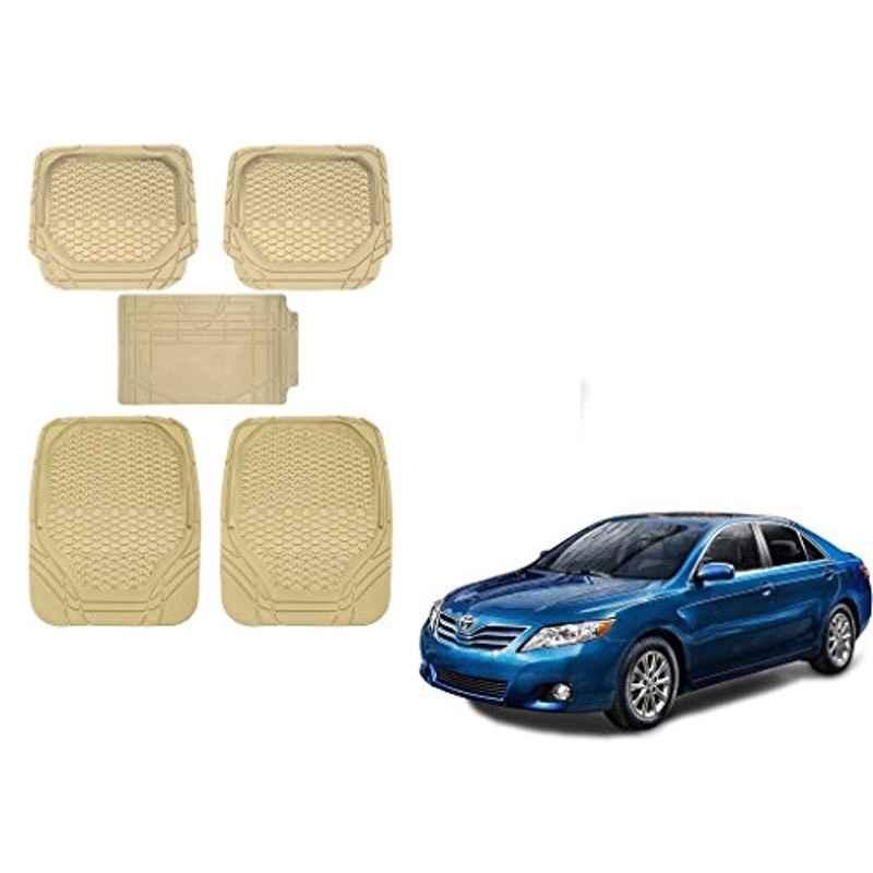 Kozdiko 5 Pcs 8855TW Beige Car Foot Mat Set for Toyota Carmy, koz_20255