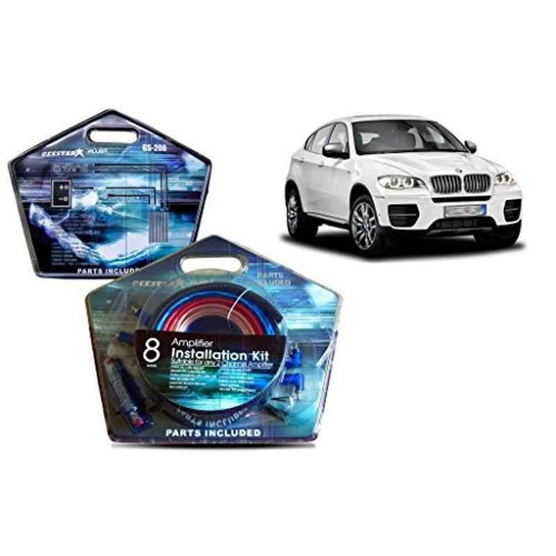 Auto Pearl Geestar Plus 8 Guage 2 Channel Amplifier Full Installation Kit for BMW X5, GS-208