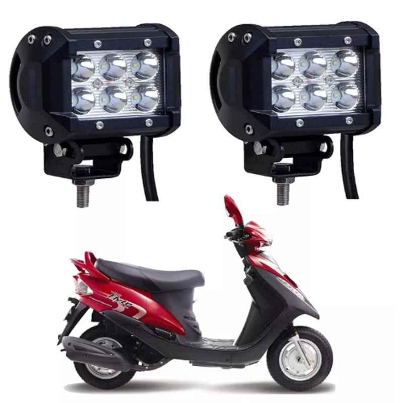 Cartronics 18W 6 LED Aluminum Bar Fog Light for Mahindra Flyte