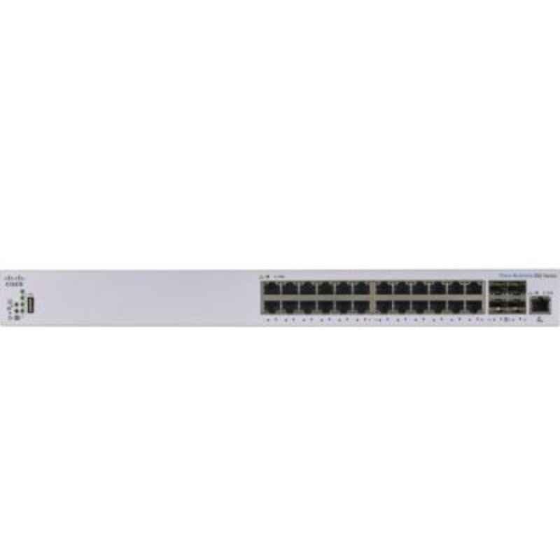 Cisco Business 220 Series 24 Ports GE 4x10G SFP+ White Smart Network Switch, CBS22024T4X