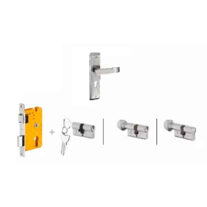 Dorset Dash HL DAS 204.3mm Stainless Steel Lock Set with Both 70mm Side Key Cylinder (Pack of 3)