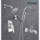Prestige Aris 4 Pcs Brass Chrome Finish Divertor, Spout, Head Shower & Hand Shower Set
