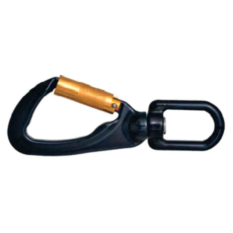 Karam 18mm Aluminium Forged Swivel Quarter Turn Locking Bulb Type Hook Without Fall Indicator, PN 130P