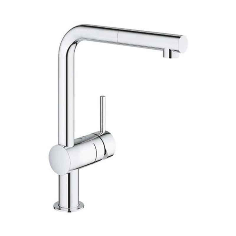Grohe Minta Chrome Silver Single Lever Sink Mixer, 32168000